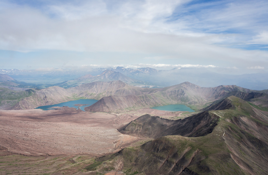 Kizimen volcano (Schapinskaya Sopka) is a restless stratovolcano 2376 meters (7,795 feet) high. The...