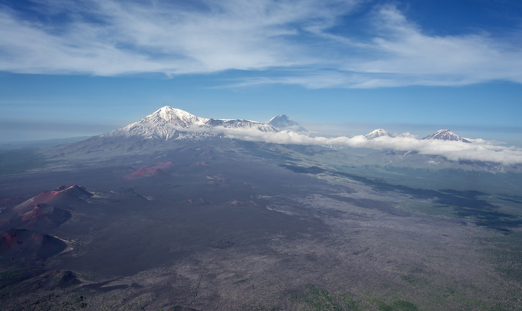 The Kluchevskaya group of volcanoes is the largest in Russia. It belongs to the western volcanic bel...