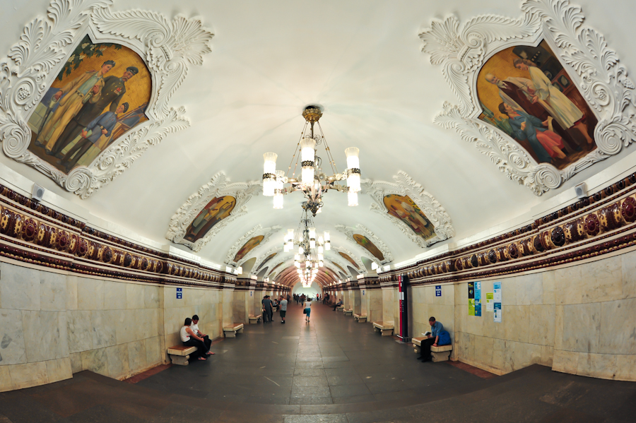 Both Kievskaya stations, on the Koltsevaya and Radialnaya lines, are incredible beautiful.
