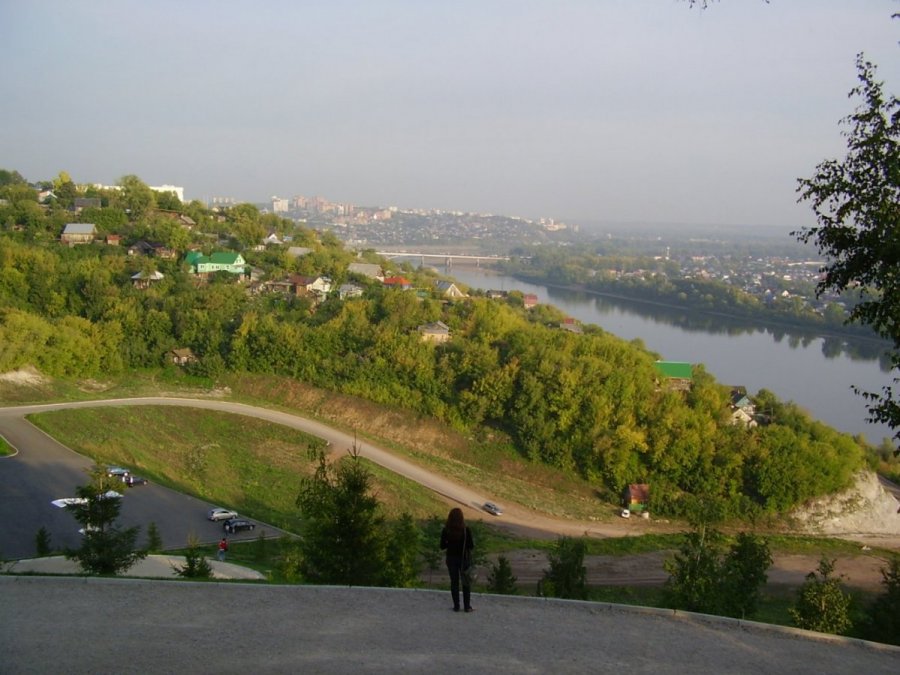 An inspiring view of Ufa city, the capital of Bashkortostan.
