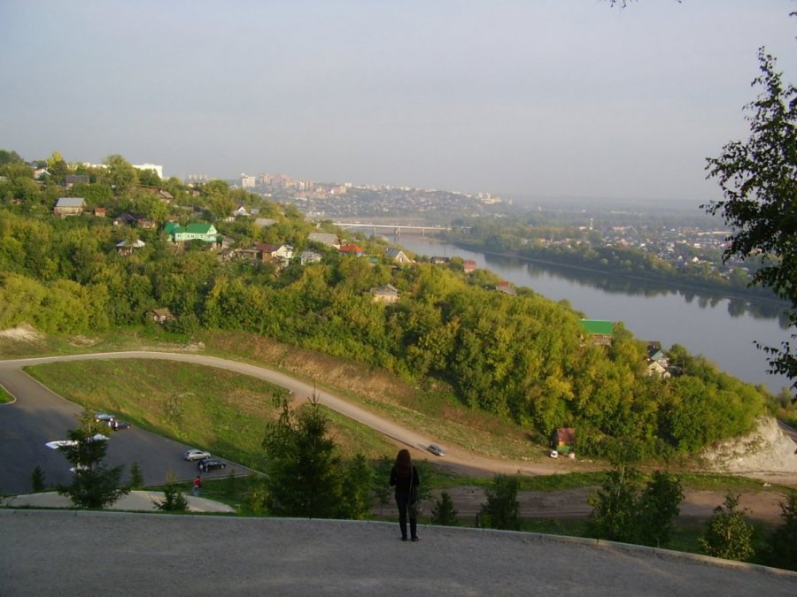 An inspiring view of Ufa city, the capital of Bashkortostan.
