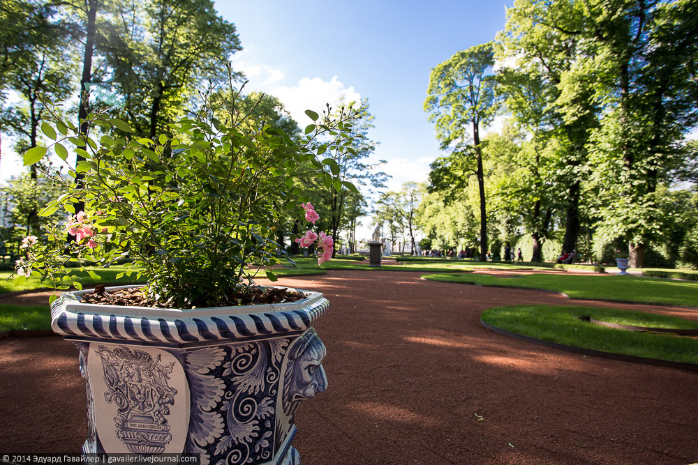 The Summer Garden supposed to be the residence of Peter the Great. In 2012 a renewed park was opened...