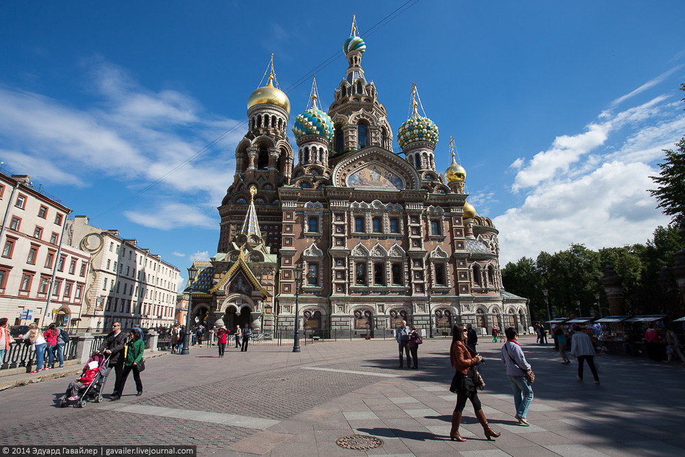 The Church of the Savior on Blood was built in 1881 on the site where Emperor Alexander II was wound...